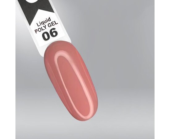 Изображение 2 Polygel OXXI Professional Liquid Poly Gel 06 pink cocoa, 10 ml, Volume (ml, g): 10, Options: 6