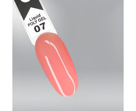 Изображение 2 Polygel OXXI Professional Liquid Poly Gel 07 pink coffee, 10 ml, Volume (ml, g): 10, Options: 7