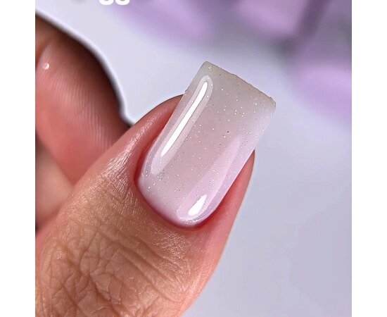 Изображение 3 Polygel OXXI Professional Liquid Poly Gel 33 milky with shimmer, 10 ml, Volume (ml, g): 10, Options: 33