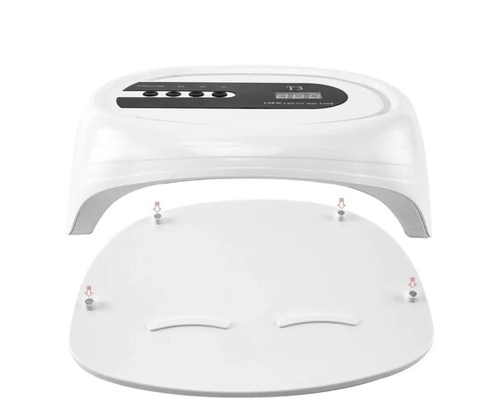 Изображение 9 UV/LED лампа T3 для сушки гель лака и геля LED c дисплеем, на две руки 108 Вт.