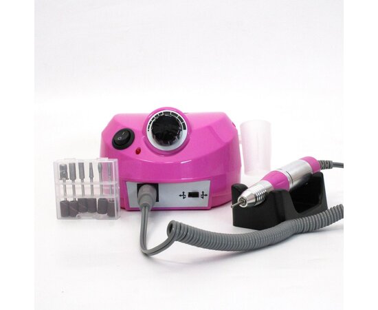 Изображение 2 Фрезер для маникюра Bee Nails ZS-601 (BN-202C) без педали, 65 Вт, 35 000 об/мин, темно-розовый