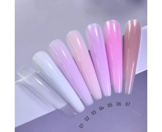Изображение 2 Жидкий полигель Luxton Liquid Poly Gel 17 светло-персиковый с шимером, 10 мл, Объем (мл, г): 10, Вариант: 17