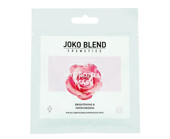 Зображення  Маска гідрогелева для обличчя Joko Blend — бурбонська троянда