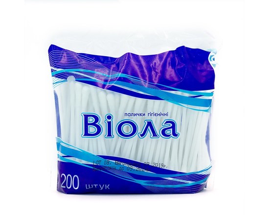 Изображение  Cotton buds Viola in a pack of 200 pieces