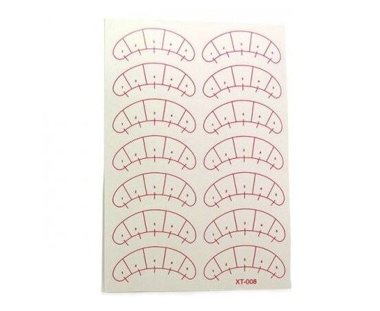 Изображение  Eyelash extension vinyl stickers, 5 sheets