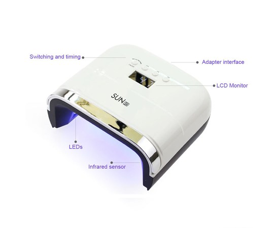Изображение 3 Лампа для маникюра SUN 3x UV+LED 48 Вт