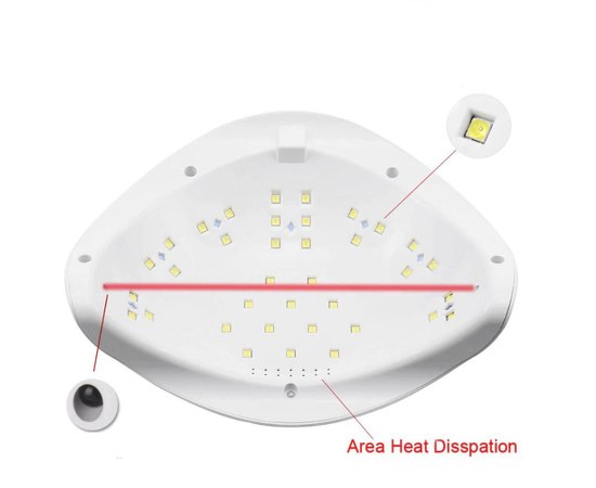 Изображение 3 Lamp for nails and shellac SUN New 5 Plus UV + LED 48 W for 2 hands