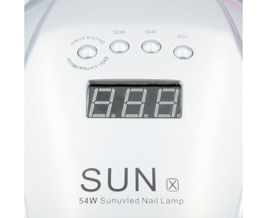 Изображение 7 Лампа для ногтей и шеллака SUN X UV+LED 54 Вт, Зеркально серая