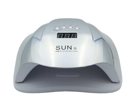 Изображение  Лампа для ногтей и шеллака SUN X UV+LED 54 Вт, Зеркально серая