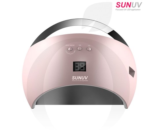Зображення  Лампа для манікюру SUNUV SUN 6 UV+LED Smart 2.0 48 Вт, рожевий