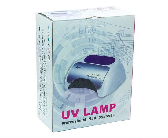 Изображение 8 Лампа для ногтей и шеллака Professional Nail CCFL+LED 48 Вт, Красная
