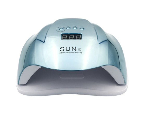 Изображение  Лампа для ногтей и шеллака SUN X UV+LED 54 Вт, Зеркально голубая