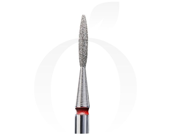 Изображение  Diamond cutter Staleks FA10R016/8, flame red diameter 1.6 mm, working part 8 mm