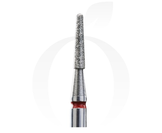 Изображение  Diamond cutter Staleks FA70R018/8, red truncated cone diameter 1.8 mm, working part 8 mm