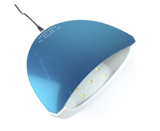Изображение 4 Лампа для ногтей и шеллака SUN One 1 UV+LED 48 Вт, Голубая перламутровая