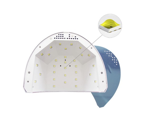 Изображение 5 Лампа для ногтей и шеллака SUN One 1 UV+LED 48 Вт, Серая перламутровая
