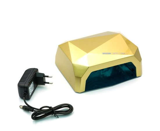 Изображение  Лампа для ногтей и шеллака Crystal Diamond CCFL+LED 36 Вт, Золотая