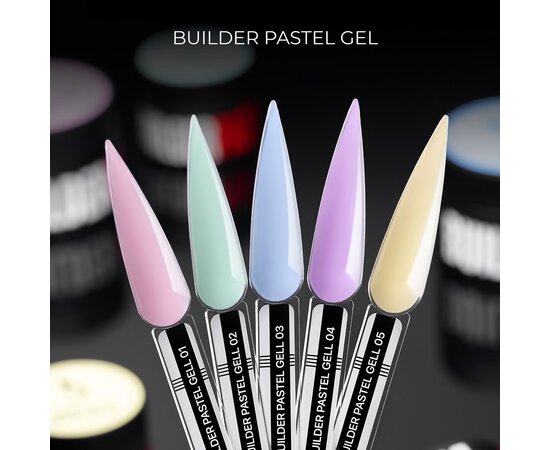 Изображение 2 Kodi Builder gel Pastel 02 modeling gel, 13 g, Volume (ml, g): 13, Options: 2
