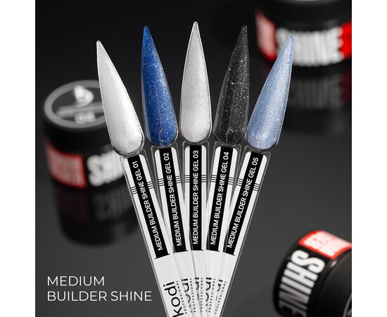 Изображение 3 Kodi Medium builder shine gel 04, 13 g, Volume (ml, g): 13, Options: 4