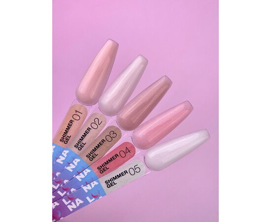Изображение 3 Гель для наращивания LUNAMoon Shimmer Gel 01, 15 мл, Объем (мл, г): 15, Вариант: 01