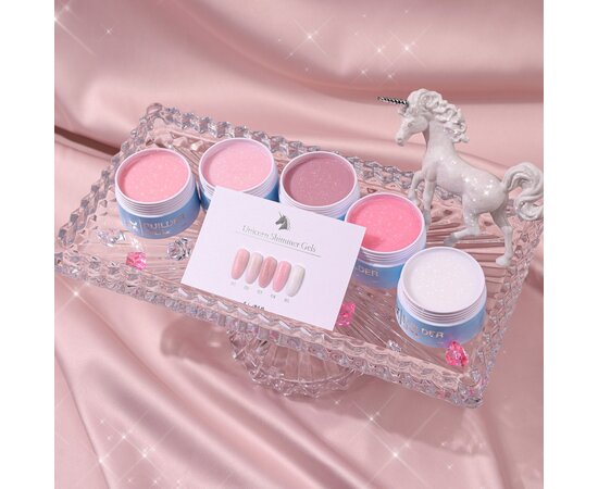 Изображение 5 Гель для наращивания LUNAMoon Shimmer Gel 01, 15 мл, Объем (мл, г): 15, Вариант: 01