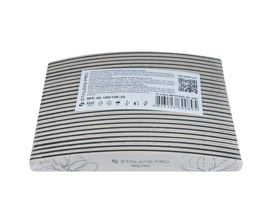 Изображение 5 Mineral nail file Staleks Pro Expert 40 crescent 100/150 grit, 25 pcs