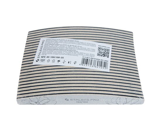 Изображение 5 Mineral nail file Staleks Pro Expert 40 crescent 100/100 grit, 25 pcs