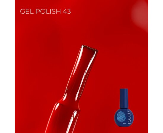 Изображение 2 Гель-лак Touch Basic collection 43 красный, 9 мл, Объем (мл, г): 9, Вариант: 43