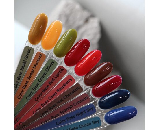 Изображение 3 База для гель-лака Komilfo Color Base Spanish Crimson, 8 мл, Объем (мл, г): 8, Вариант: Spanish Crimson