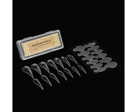 Изображение 2 Верхние формы для моделирования FOX Decking Nail form 4.0 Коготь, 28 шт