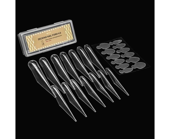 Изображение 2 Верхние формы для моделирования FOX Decking Nail form 4.0 Разор, 14 шт