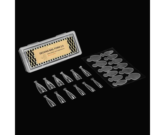 Изображение 2 Верхние формы для моделирования FOX Decking Nail form 2.0 Миндаль, 24 шт