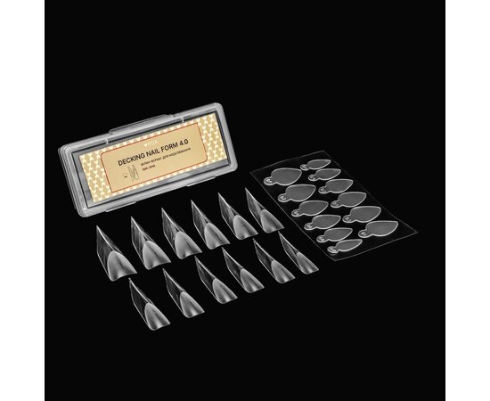 Изображение 2 Верхние формы для моделирования FOX Decking Nail form 4.0 Эдж, 28 шт