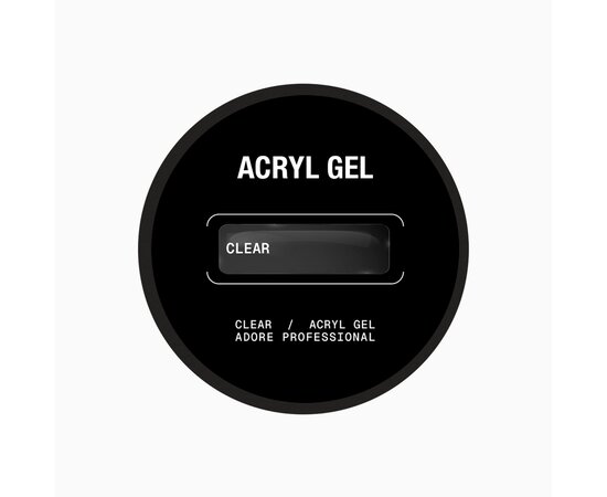 Изображение 4 Acrylic gel for nail extensions ADORE prof. Acryl Gel Edition transparent, 50 g