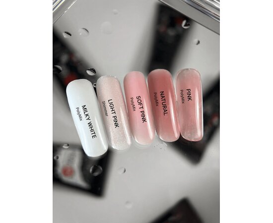 Изображение 2 Полигель с шиммером Atica Polymix Light Pink Shimmer, 30 мл, Объем (мл, г): 30, Вариант: Light Pink