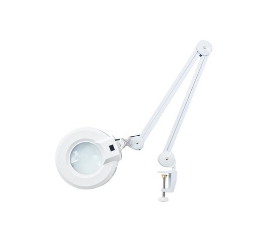 Изображение  Lamp-magnifying glass with LED illumination SP-36 on a clamp