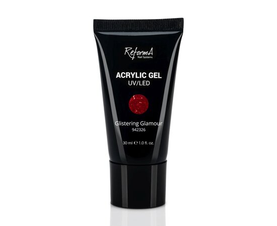 Изображение  Акриловый гель Reforma Acrylic Gel 942326 Glistering Glamour, 30 мл, Объем (мл, г): 30, Вариант: Glistering Glamour