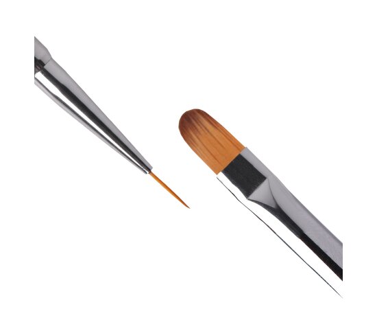 Изображение 2 Double-sided professional brush PNB oval 8 mm, liner 10 mm