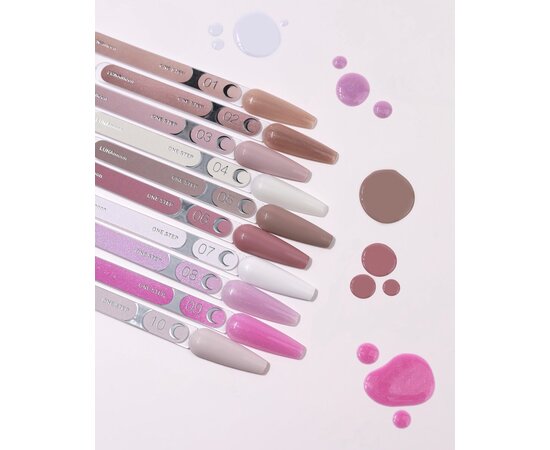 Изображение 4 Single-phase gel polish for pedicure LUNAMoon One Step 07, 8 ml, Volume (ml, g): 8, Options: 7