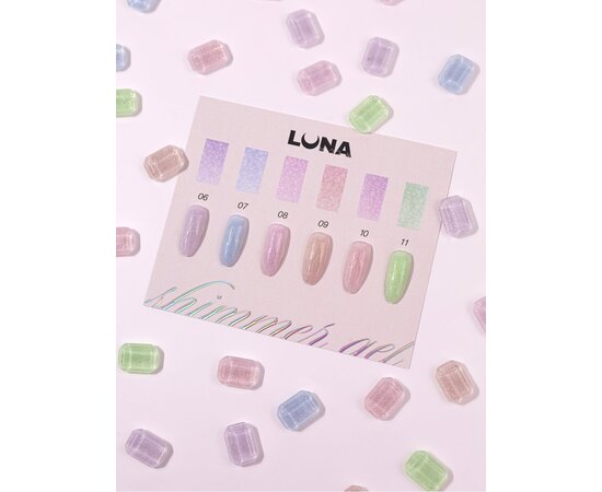 Изображение 3 Гель для наращивания LUNAMoon Shimmer Gel 07, 15 мл, Объем (мл, г): 15, Вариант: 07