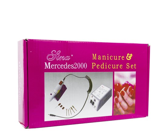 Изображение 9 Milling cutter for manicure Lina Mercedes2000 10 W 20 000 rpm, Gray, Options: grey
