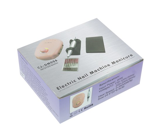 Изображение 3 Фрезер для маникюра Nail Master JMD 303 60 Вт 35 000 об, Белый