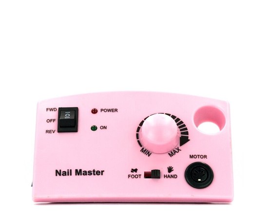 Зображення  Блок фрезера для манікюру Drill pro ZS 602 65 Вт 35 000 об, Рожевий