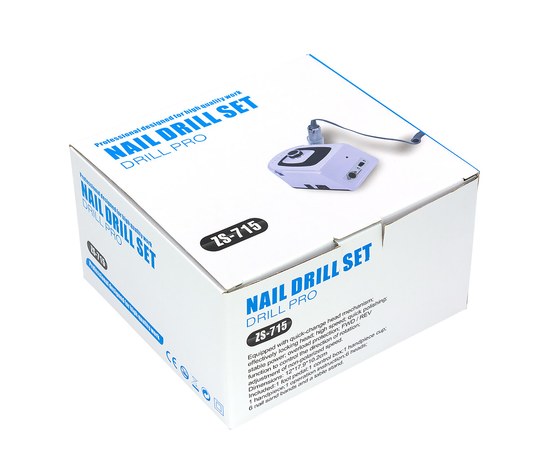 Зображення 9 Фрезер для манікюру Drill pro ZS 715 65 Вт 35 000 об, Рожевий, Варіант: Розовый