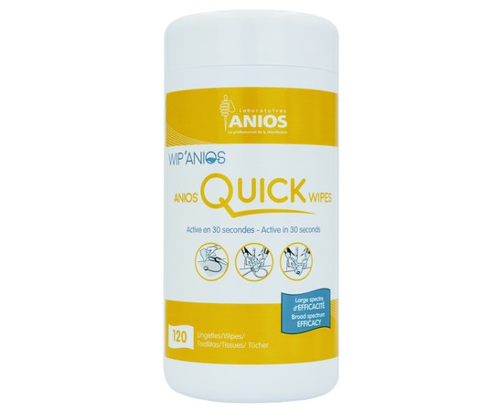 Изображение  Anios Quick Wipes 120 pcs – wipes for disinfection of tools and surfaces