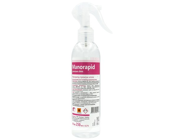 Изображение  Manorapid premium clinic 250 ml - disinfection of hands, skin, instruments and surfaces, Blanidas