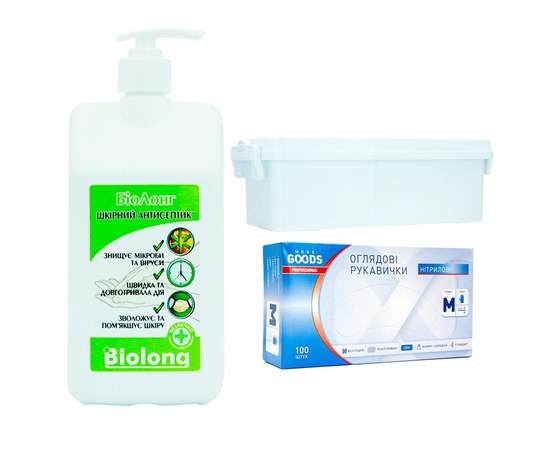 Изображение  Biolong set 1 l + Container for sterilization 3 l + Gloves 100 pcs