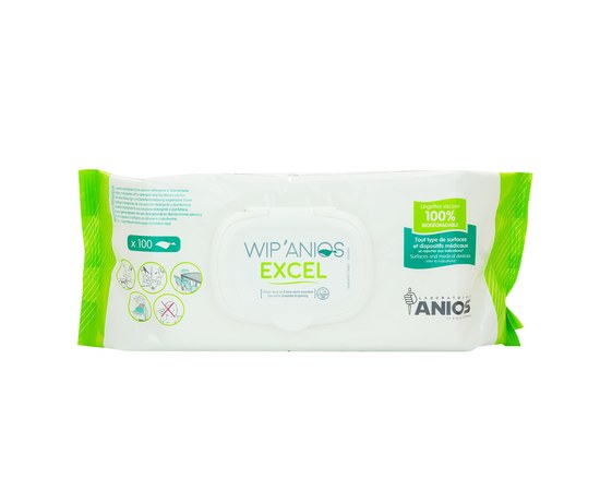 Изображение  Vipanios excel 100 wipes – wipes for surface disinfection