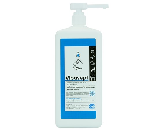 Изображение  Vipasept 1000 ml - disinfectant for hands and skin