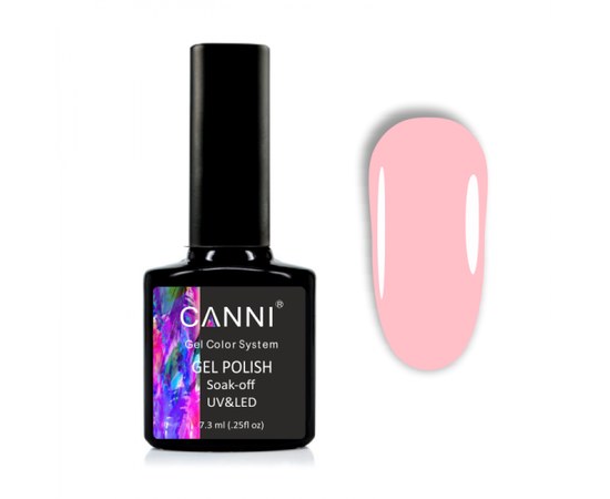 Изображение  Gel polish CANNI 1022 pink nude, 7.3 ml, Volume (ml, g): 44992, Color No.: 1022
